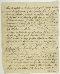 La Carta dei Diritti, copia firmata a Federal Hall, 1789